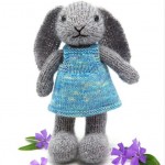 knit toy-well dressed bunny