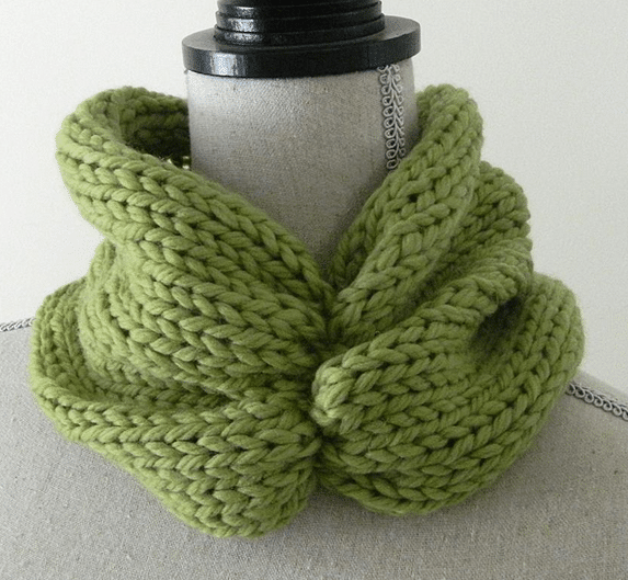 Ruched Knit Cowl